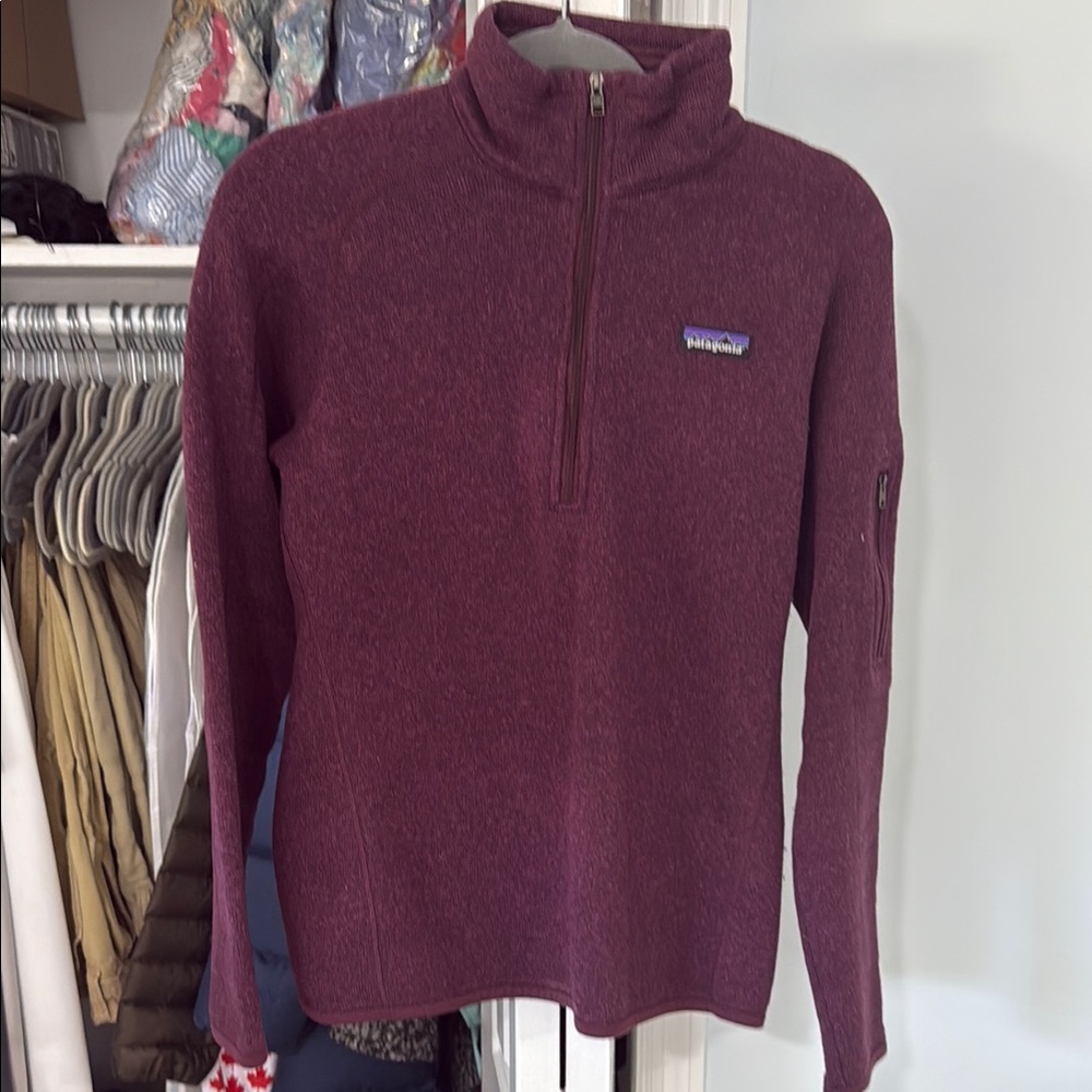 Patagonia Purple Quarter-Zip Fleece Pullover